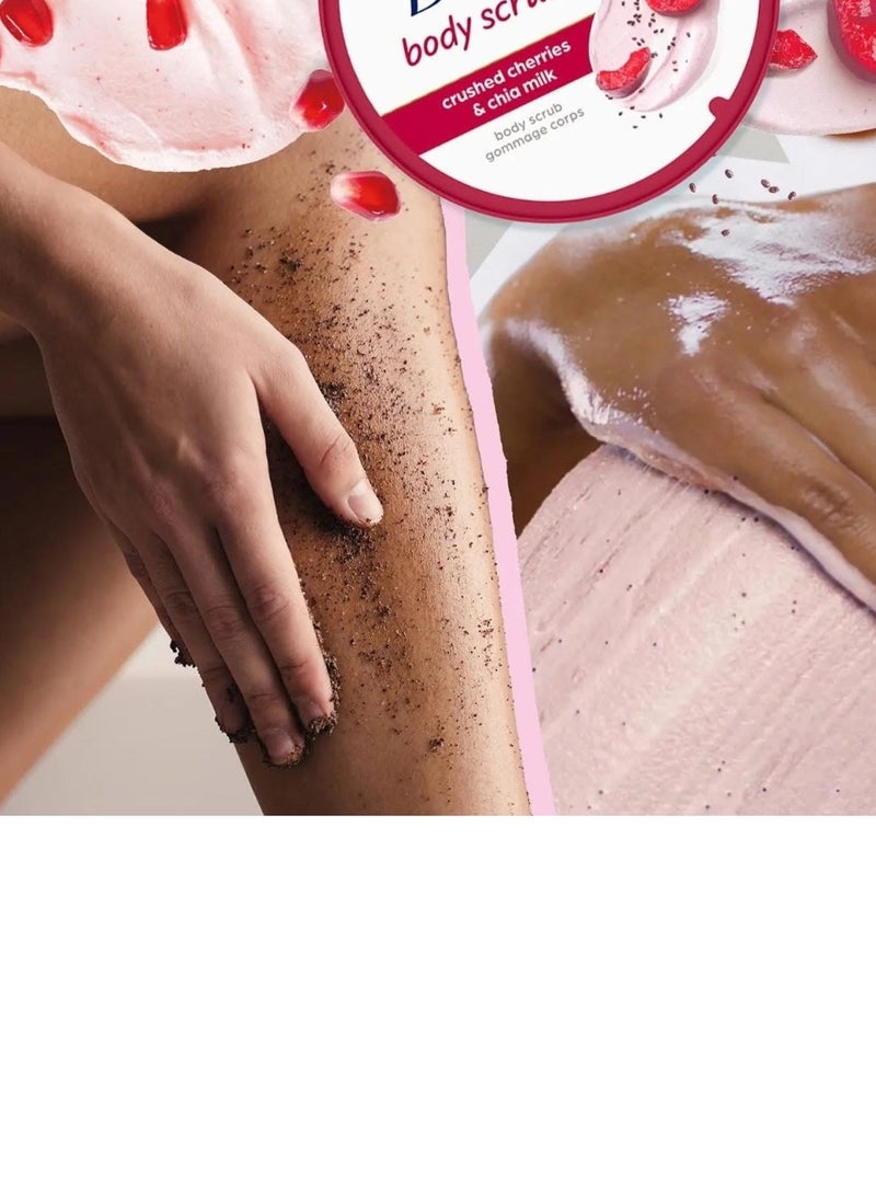 Dove  body scrubcrushed& chia milk NETWT15 OZ - Image 2