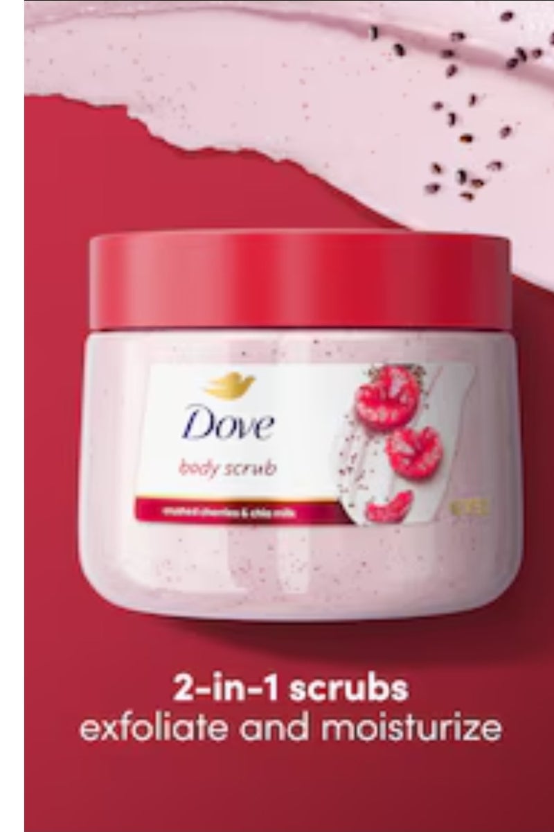 Dove  body scrubcrushed& chia milk NETWT15 OZ - Image 5