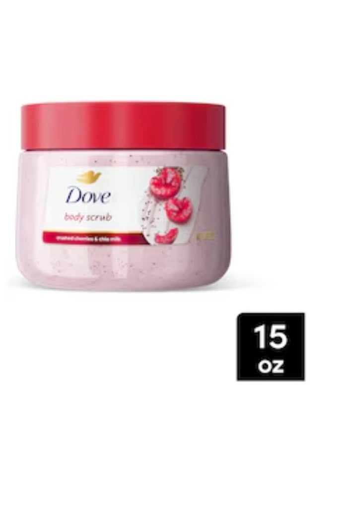 Dove  body scrubcrushed& chia milk NETWT15 OZ - Image 4