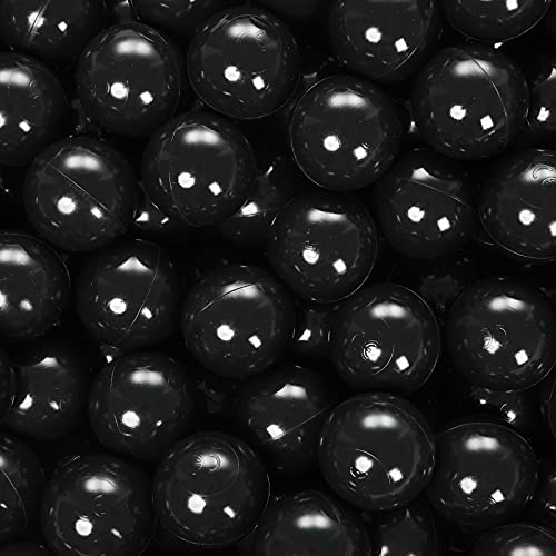 PlayMaty Play Ball Pool Pit Balls 236inches PhthalateBPA Free Plastic Ocean Transparent Balls for Kids Toddlers and Babys for Playhouse Play Tent Playpen Pool Party Decoration Pack of 70 White - Image 1