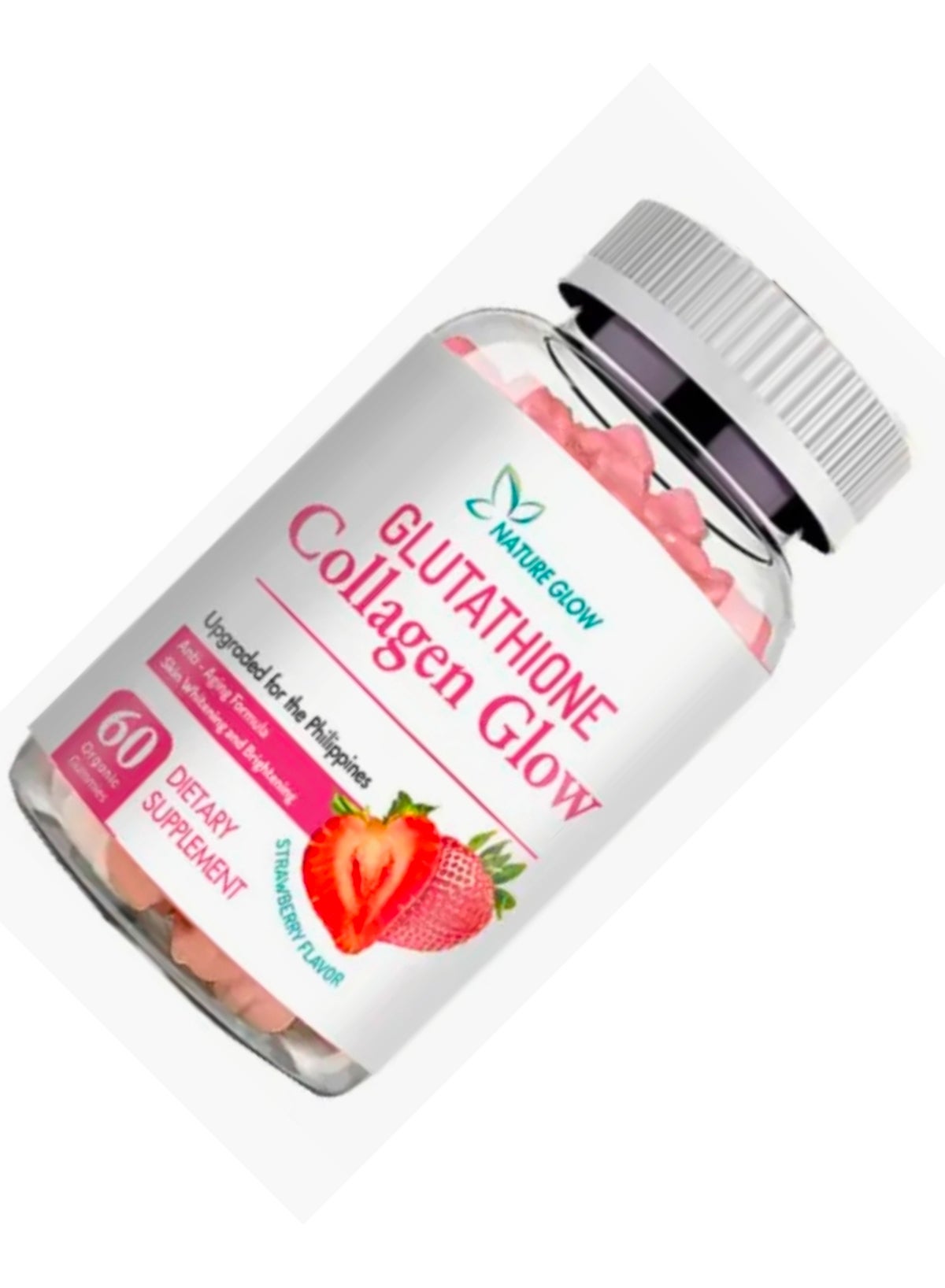 nature glow glutathione collagen glow review NATURE GLOW Collagen Glow, Anti-Aging Skin Whitening Vitamins, Strawberry  Flavor, 60 Capsules | Best Price KSA