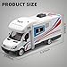 NOVAFUSION Toy Campers for Kids Toy RVDie Cast Metal Toy Camper for 3 4 5 6 7 8 9 Year Old ToddlersPull Back RV Toy with Light and SoundTrucks for Kids Ages 48White - Image 4