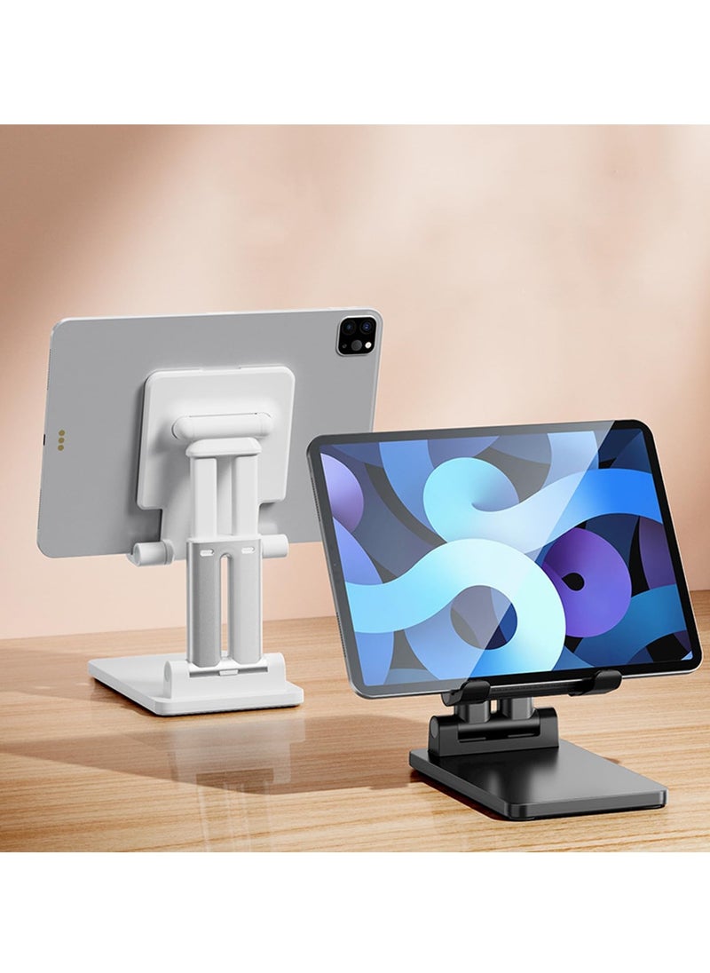 TYCOM - TyCom Cell Phone Stand Adjustable phone holder for Desk Foldable Desktop Tablet Stand Holder Double Adjustable Mobile stand Phone Tablet Holder Double Support Black. - Image 1