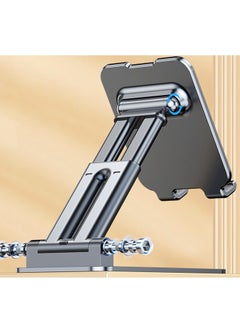 TYCOM TyCom Cell Phone Stand Adjustable phone holder for Desk Foldable Desktop Tablet Stand Holder Double Adjustable Mobile stand Phone Tablet Holder Double Support Black.  - Image 3