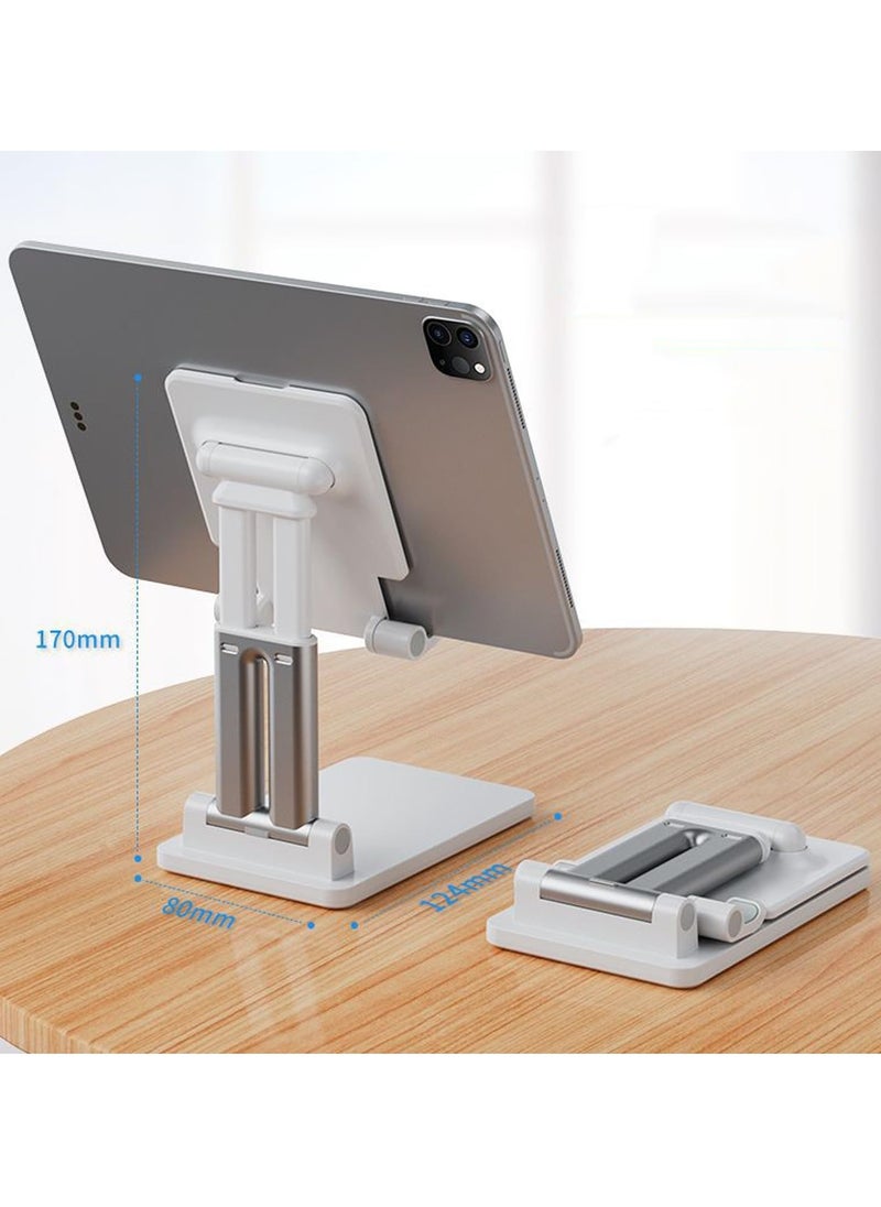 TYCOM - TyCom Cell Phone Stand Adjustable phone holder for Desk Foldable Desktop Tablet Stand Holder Double Adjustable Mobile stand Phone Tablet Holder Double Support Black. - Image 1