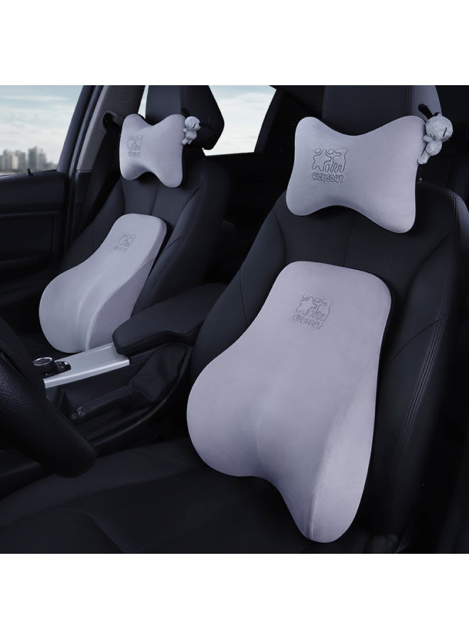 Icaroom Car Headrest Space Memory Foam Neck Pillow Four Seasons Universal Car Cushion T-001m-h Gray - Image 3