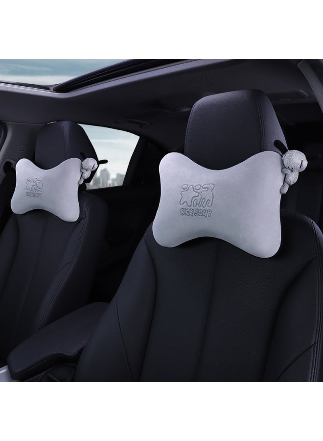 Icaroom Car Headrest Space Memory Foam Neck Pillow Four Seasons Universal Car Cushion T-001m-h Gray - Image 2