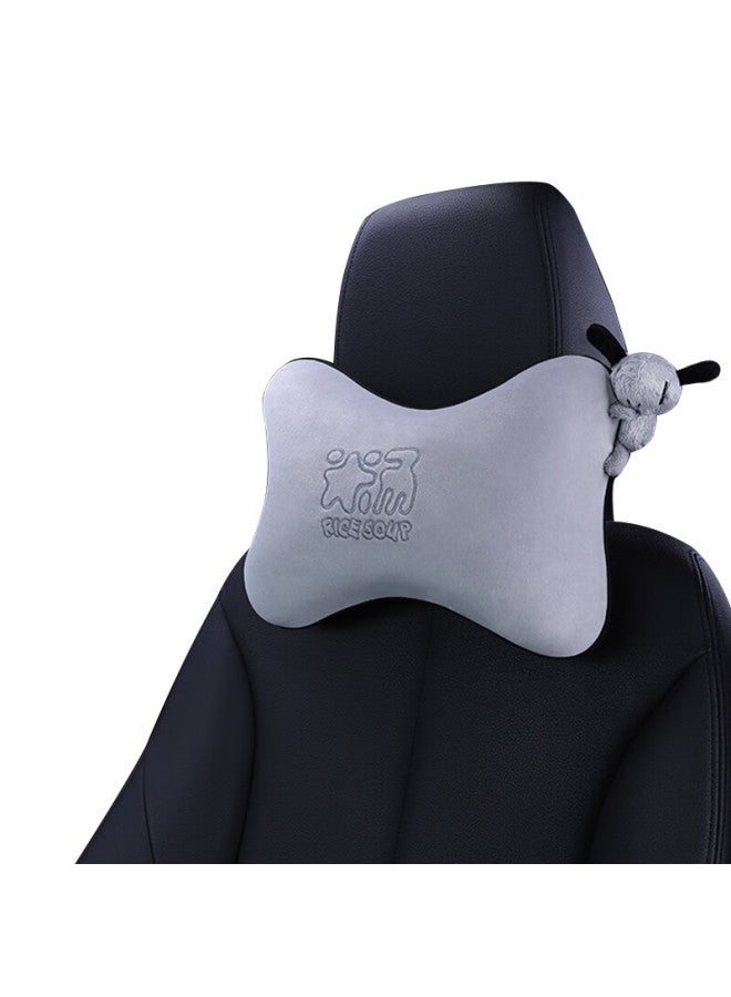 Icaroom Car Headrest Space Memory Foam Neck Pillow Four Seasons Universal Car Cushion T-001m-h Gray - Image 1