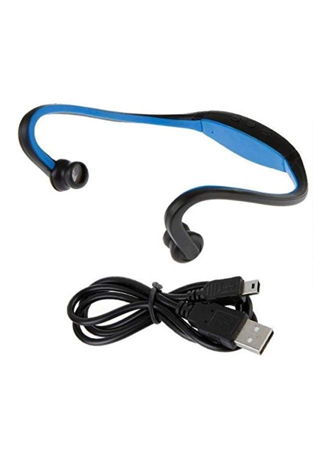 Generic - Wireless Bluetooth Stereo Headset For Apple iPhone Black/Blue - Image 1