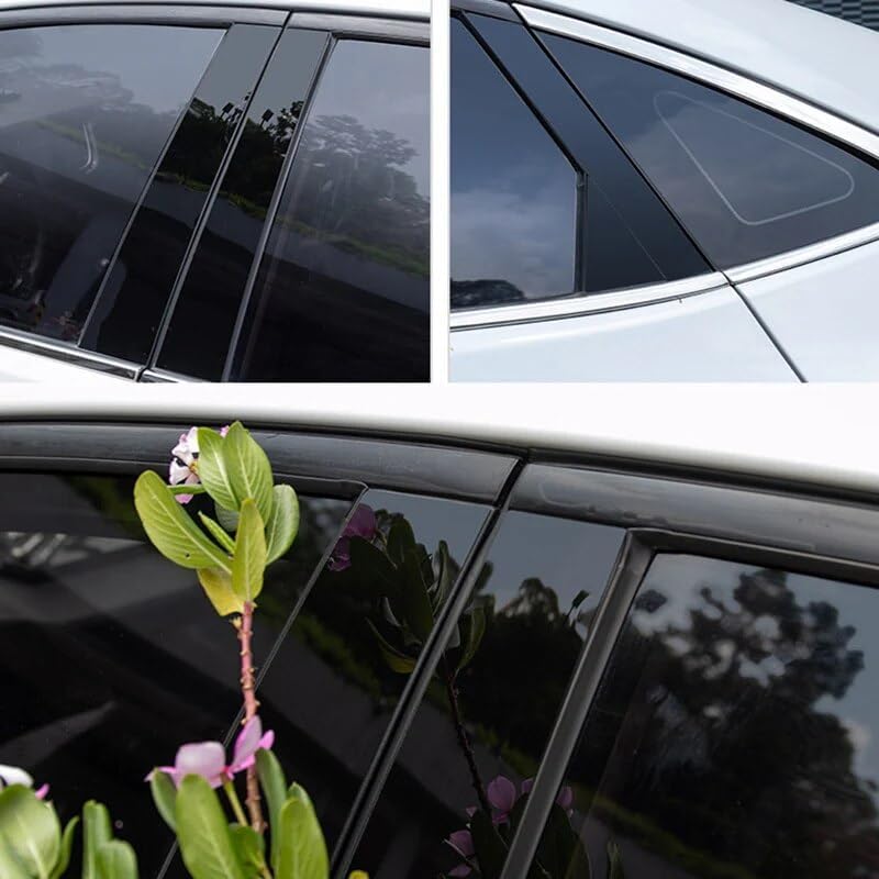 QASULER 6PCS Polished Pillar Posts Window Trim Cover for CRV 07-11 - Image 4