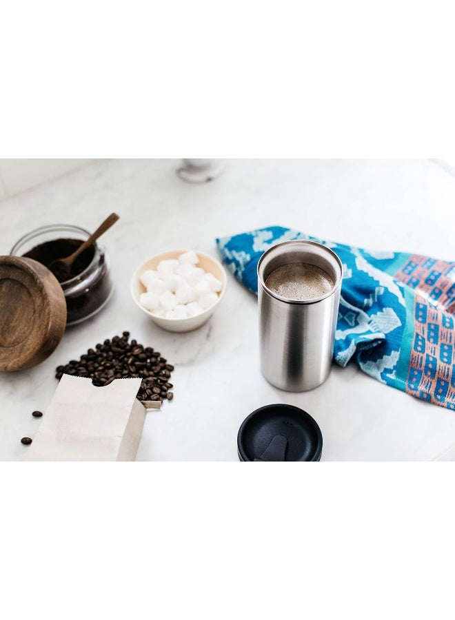 bobble PRESSE by Bobble French Coffee Press And Insulated Stainless Steel Travel Tumbler for On-The-Go Brewing - 13 oz (Brown) - Image 3