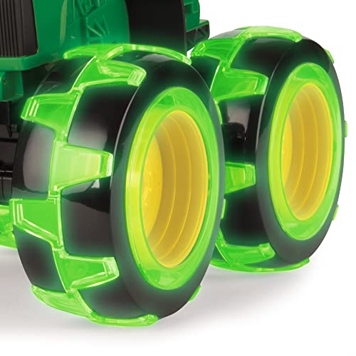 TOMY Monster Treads Lightning Wheels - John Deere Tractor - Motion Activated Light Up Monster Truck Toy - John Deere Tractor Toys - Frustration Free - Ages 3 Years and Up - Image 2