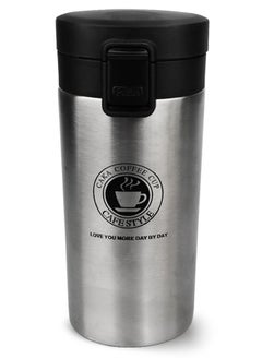 HomarKet Travel Coffee Mug with Splash Proof Sliding Lid, Double Wall Stainless Steel Vacuum Insulated Coffee Mug for Home and Office, Keep Beverages Hot or Cold  - Image 1