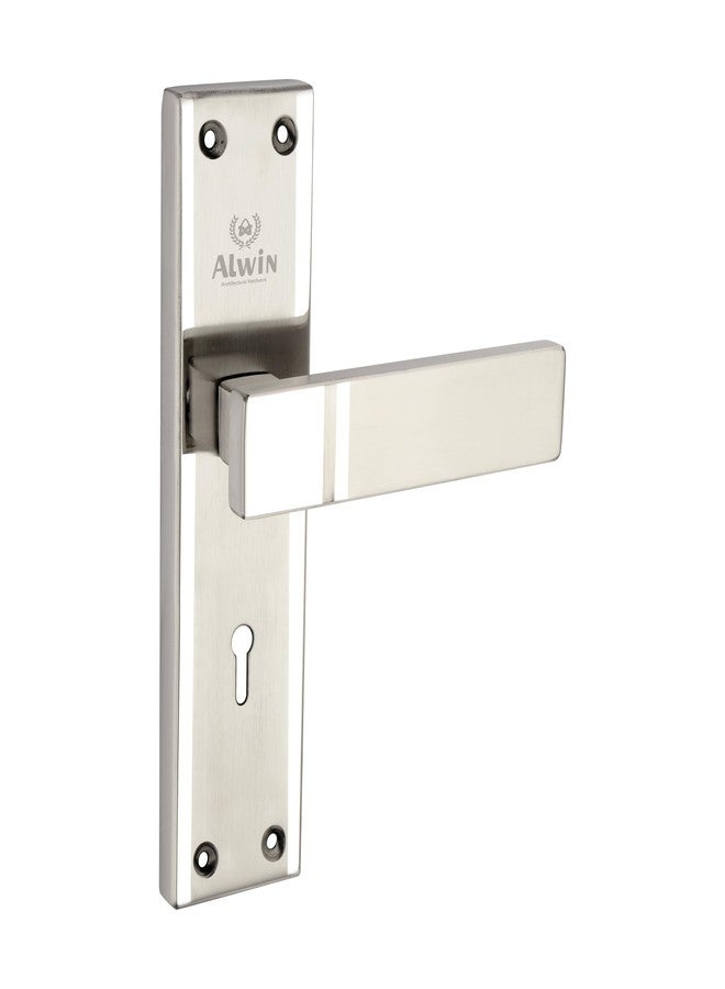 ALWIN's Stainless Steel 8 Inch SQ1030 Mortise LockSet | 6Lever 2 Turn 3keys Locking Mechanism Suitable for Left n Right Handed Doors in Main Door, Living Room, Bedroom, Offices & Hotels etc. (2 Tone) - Image 5