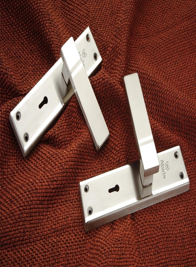 ALWIN's Stainless Steel 8 Inch SQ1030 Mortise LockSet | 6Lever 2 Turn 3keys Locking Mechanism Suitable for Left n Right Handed Doors in Main Door, Living Room, Bedroom, Offices & Hotels etc. (2 Tone) - Image 2