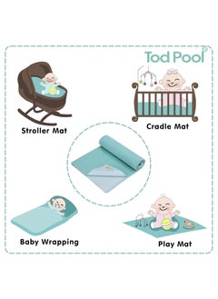 Tod PooL Tod PooL Breathable Bed Protector AntiPiling Fleece Extra Absorbent Washable Waterproof Quick Dry Sheet Bed Protector Sheet for Kids and Adults 2 Grey Large 140x100cm  - Image 5