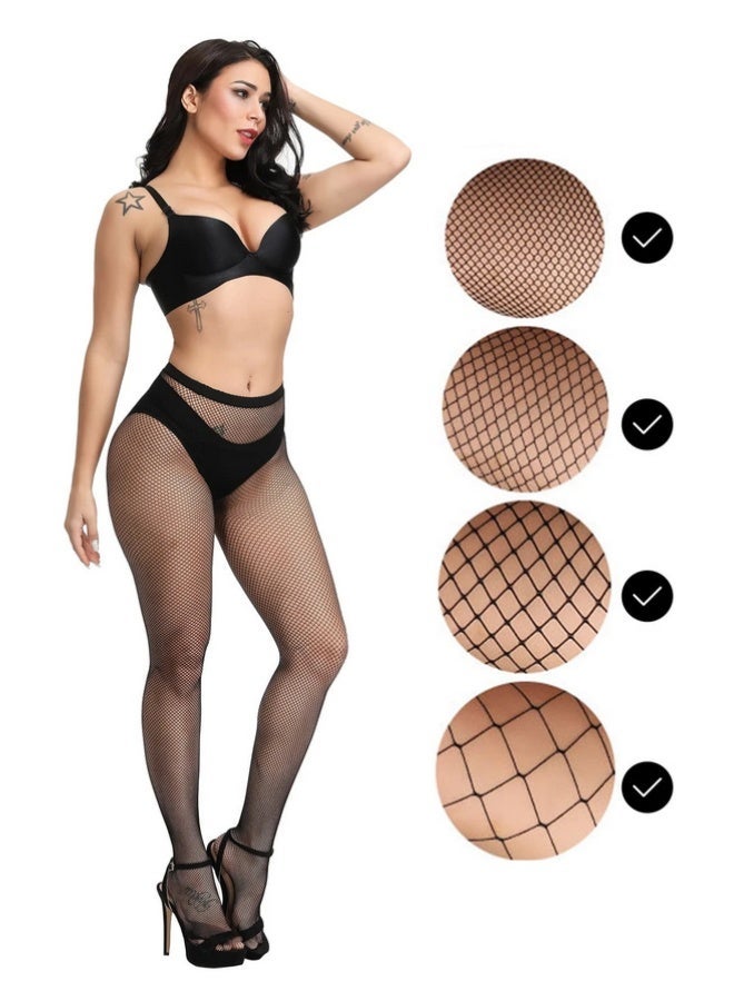 Shein Fishnet Tights 4 Pairs  Stylish Women's Stockings - Image 3