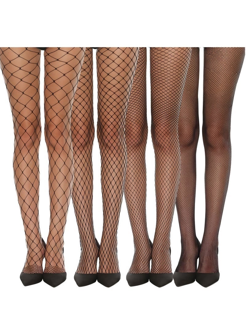 Shein Fishnet Tights 4 Pairs  Stylish Women's Stockings - Image 1
