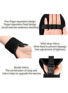 GMORO Finger Rehabilitation Assistance Gloves, Fixing Gloves Finger Training Splint Brace Ability, Rehabilitation with Stroke Hand Use for Elderly Fist Hemiplegia Training Single Grip Exercise  - Image 4