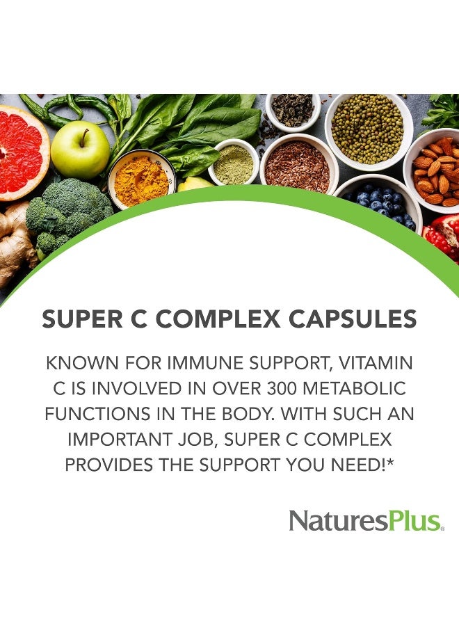 Nature's Plus Super C Complex, 180 Vegetarian Capsules - Image 3