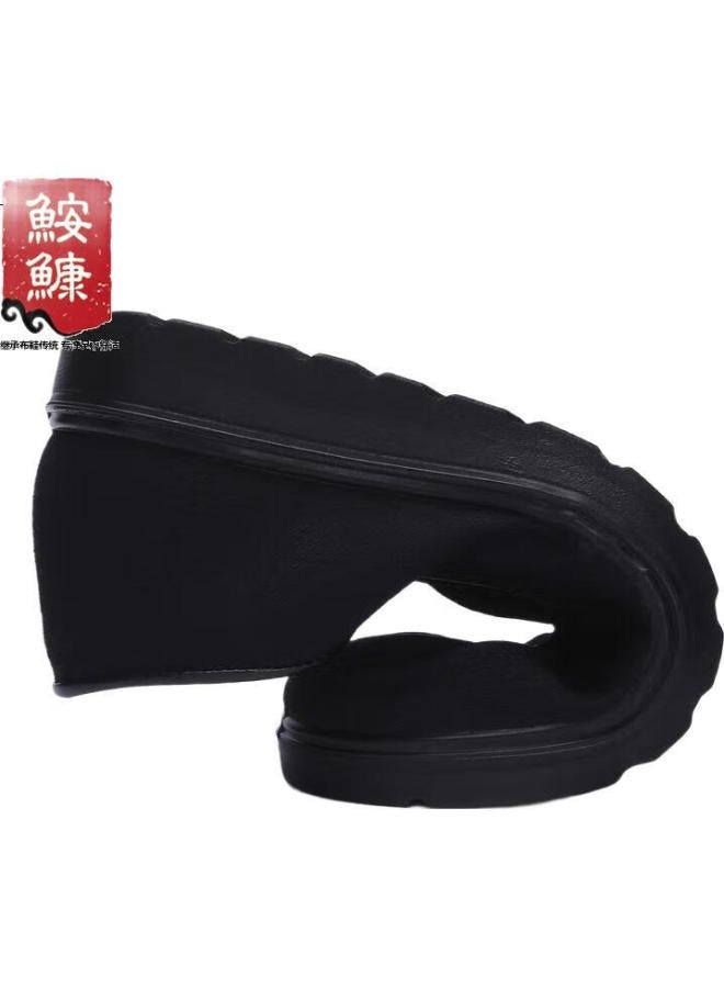 Anglerfish Men'S Shoes, Middle-Aged And Elderly Dad Shoes, Casual Large Size Comfortable Elderly Beijing Cloth Shoes, Single Ak7205, Black, Size 38 - Image 3