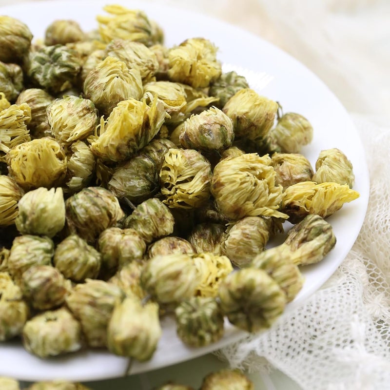 FullChea شاي الأقحوان المجفف الطبيعي الفاخر من فول تشيا - 3.52 أونصة (100 جرام) - شاي أعشاب خالي من الكافيين - Image 2