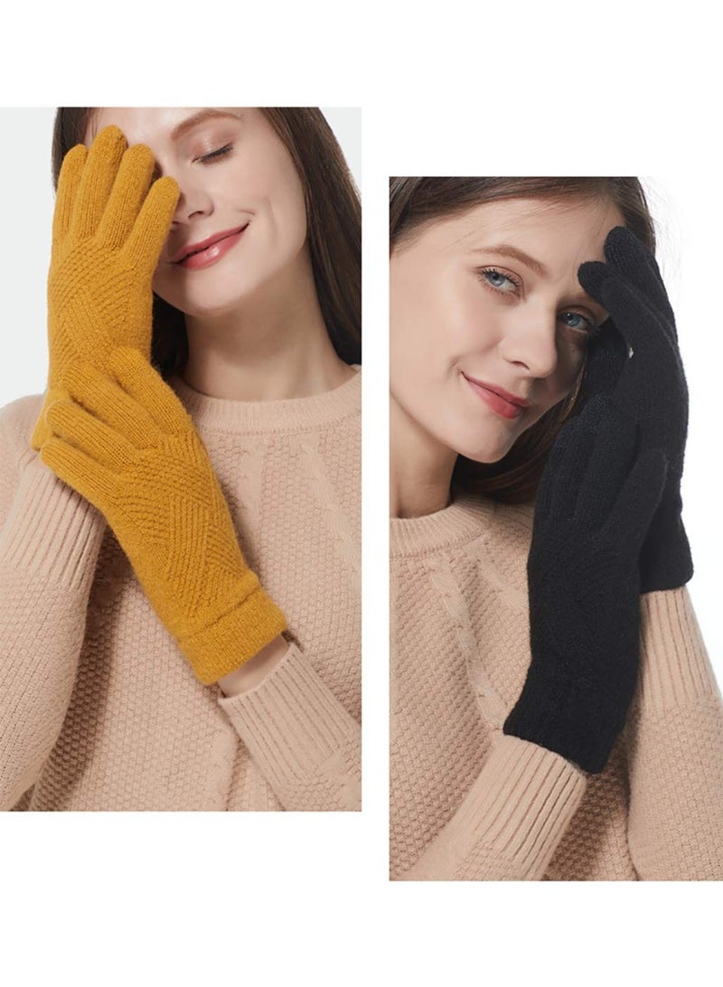 NajmStyle Winter Gloves Men Women Touch Screen Glove Knit Thickened Lined Thermal Glove,Cold Weather Warm Gloves for Hiking camping skiing travel - Image 4