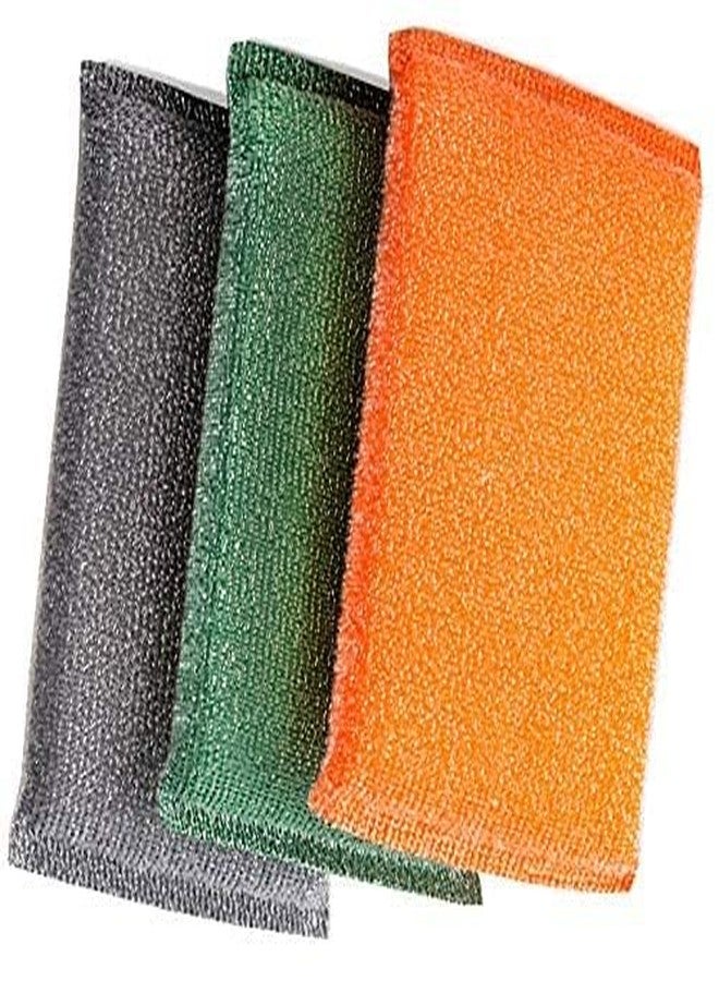 GR DESIGN® Scratch Proof Utensil Scrubber Pad (Multicolor) (Pack of 18) - Image 3