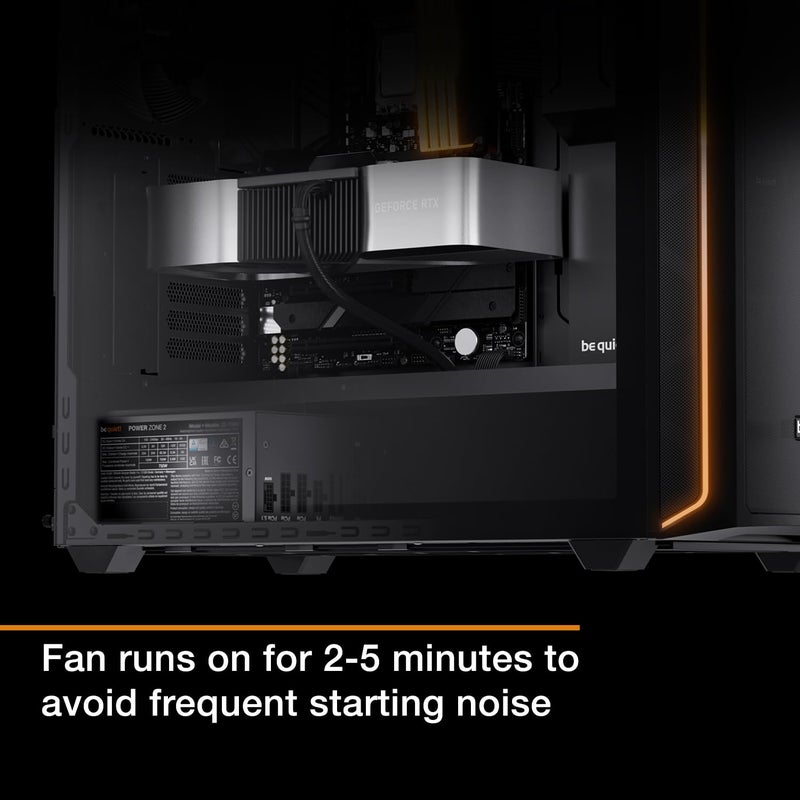 be quiet! Power Zone 2 850W ATX 3.1 PSU | 80 Plus and Cybenetics Platinum Efficiency | Zero RPM Low-Noise Power Supply | PCIe 5.1 Ready | Black | BP007US - Image 4
