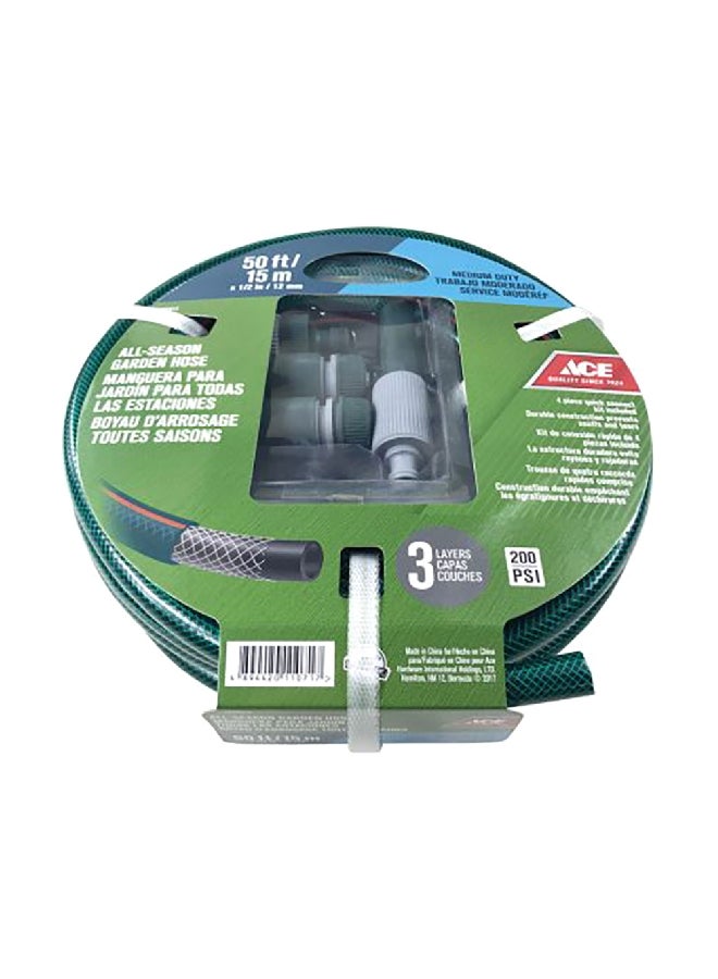 ACE Medium Duty Quick Connect Garden Hose Green 50 Feet 7695612