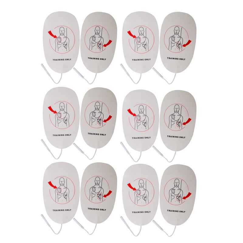 ELYSAID Latex Free Foam XFT AED Practi-Trainer Replacement Pads,Adult, 6 Pairs - Image 1
