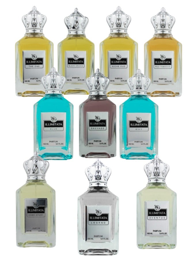 BL Illimitata The One And Black Orchid And Niche Oud And Red And Blue And Legend And Way And Home Sport And Aventus And Sauvage Perfumes 100ML - Image 1