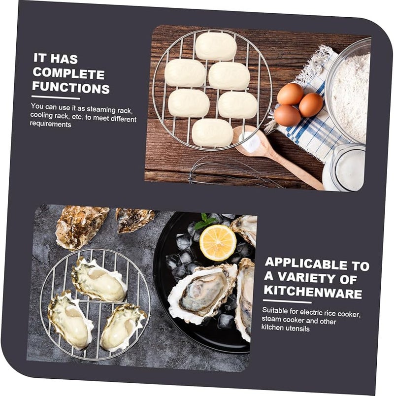 رف بخار من الفولاذ المقاوم للصدأ للزلابية، طباخ أرز، أداة طهي متعددة الوظائف - Image 3