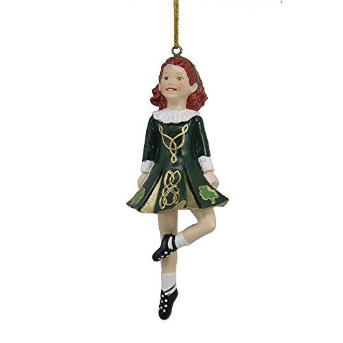Kurt S. Adler Kurt Adler 6-Inch Resin Step Irish Dancer Ornament for Christmas - Image 2