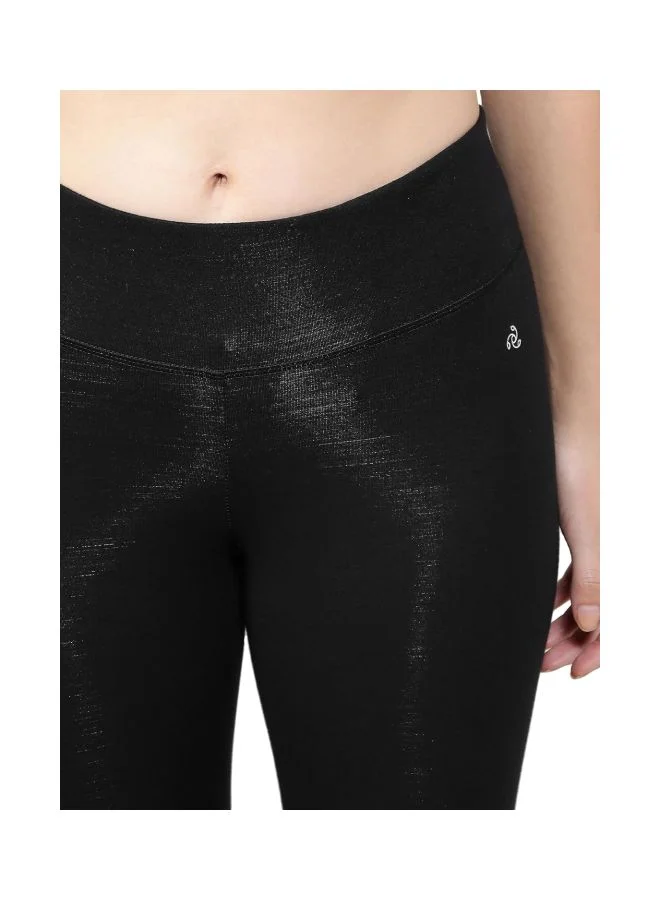 Jockey black 1391 Women Super Combed Cotton Elastane Stretch Slim Fit Capri with Ultra soft Waistband for Women | Best Price UAE