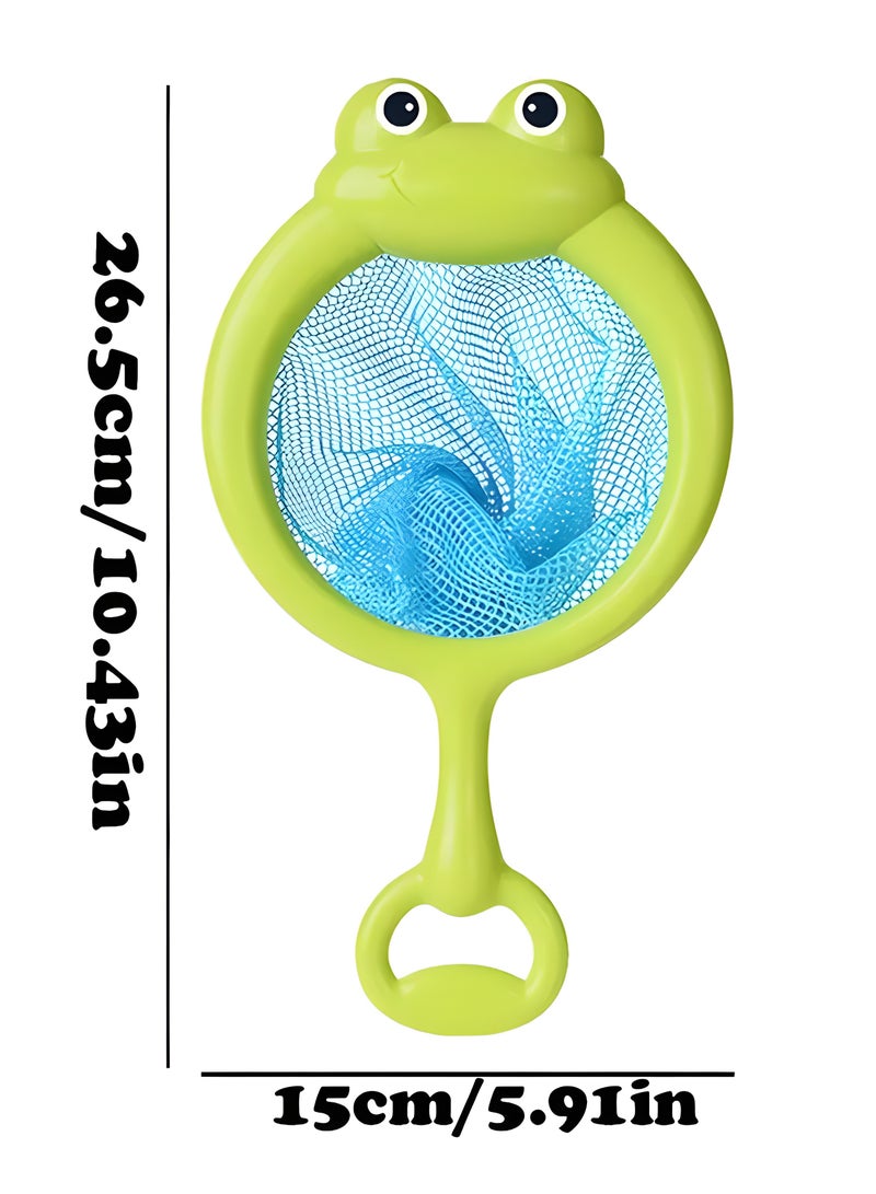 ليكسادا مجموعة ألعاب حمام ملونة متوهجة في الظلام مكونة من 4 قطع، حيوانات المحيط المضيئة بدون حفر، بولي كلوريد الفينيل، تشمل بطاريات - لعبة حوض استحمام ممتعة وتعليمية للصغار، ألعاب حوض استحمام، هدايا للأطفال من سن 3 سنوات فأكثر (مع شبكة صيد، حيوانات المحيط لون عشوائي) - Image 5