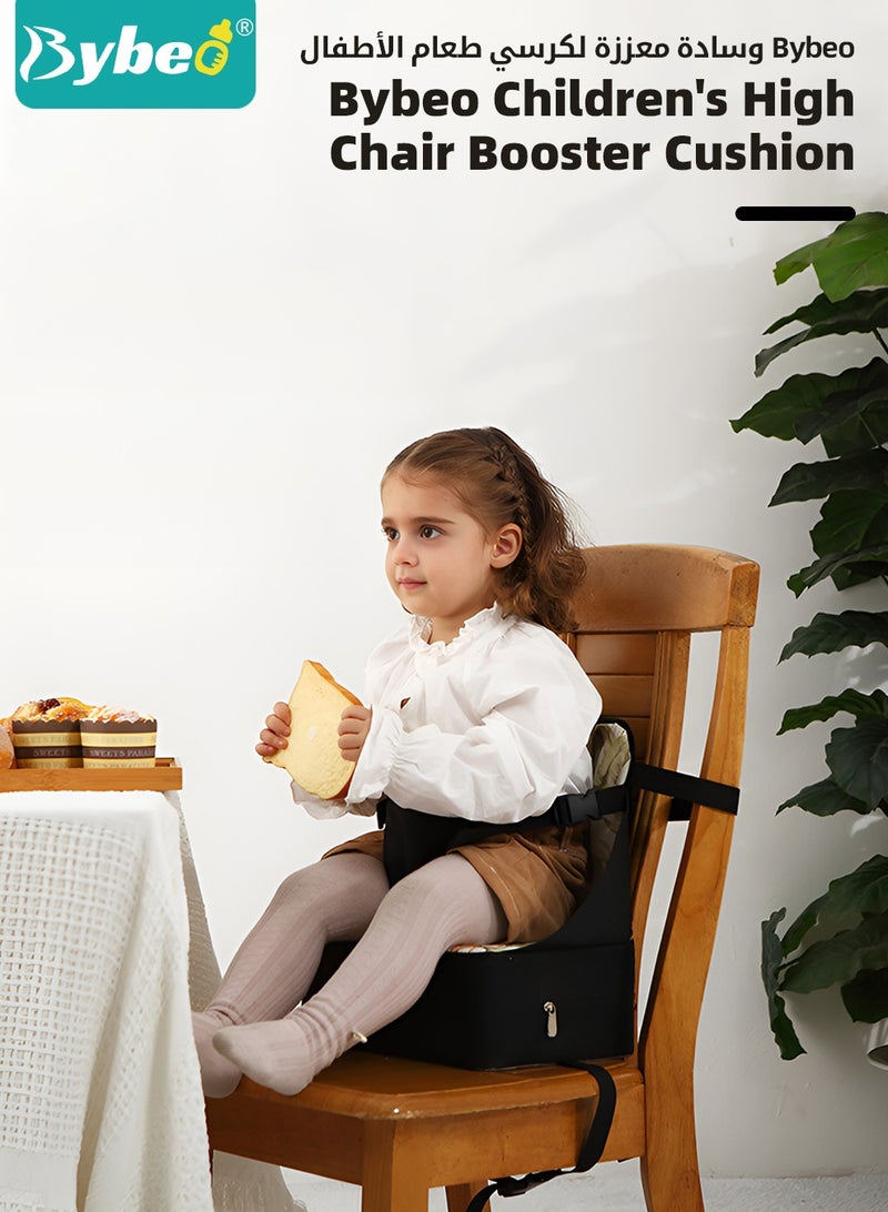 Bybeo Baby Booster Seat, Baby Portable High Chair, Toddler Chair Seat with Adjustable Straps, Baby Sit Up Seat, Travel Harness Seat for Toddlers Ages 6 Months+, Compact and Foldable - Image 2