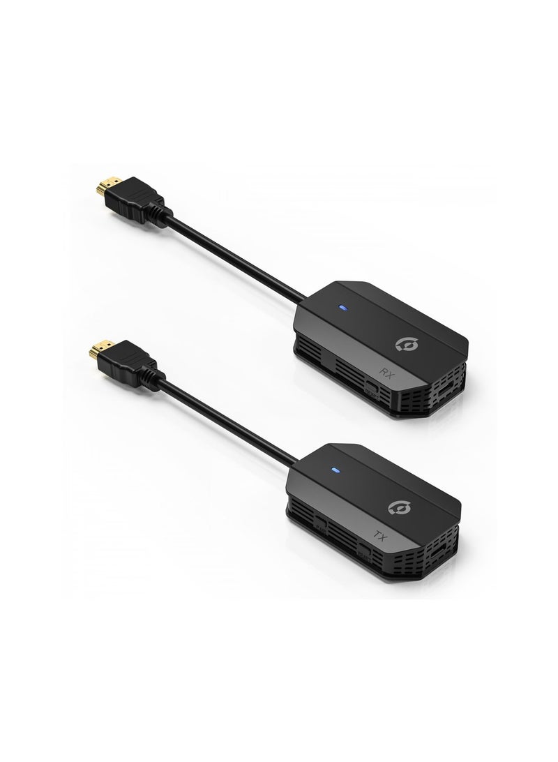 Powerology Wireless HDMI Mirroring Adaptor Pair with USB-C Cable Full HD 1080P - Black - Image 2