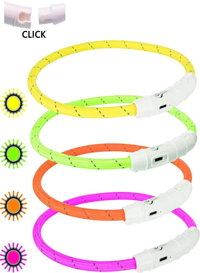 Trixie, Germany Trixie Glow Collars Dog Safety Ring with USB (Green) (Orange, L-XL) - Image 2