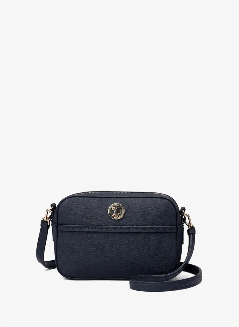 U.S. Polo Assn. Women's Crossbody Bag, Ladies Shoulder Bag Handbag for Ladies Travel Bag for Girls  Black