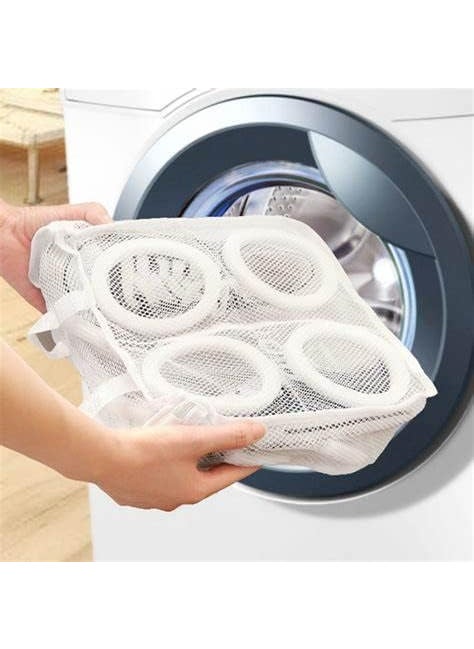 SGMSC SGMSC Foldable Shoes Sneakers Laundry Washing Bags for Washing Machine Fits Sneaker up to Size 9 Double Layer 1 piece  - Image 1