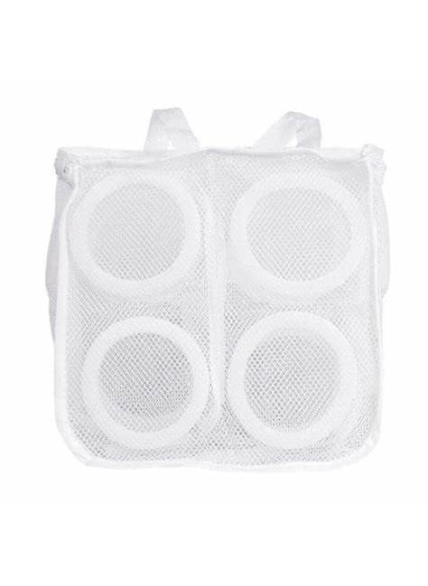 SGMSC SGMSC Foldable Shoes Sneakers Laundry Washing Bags for Washing Machine Fits Sneaker up to Size 9 Double Layer 1 piece  - Image 5