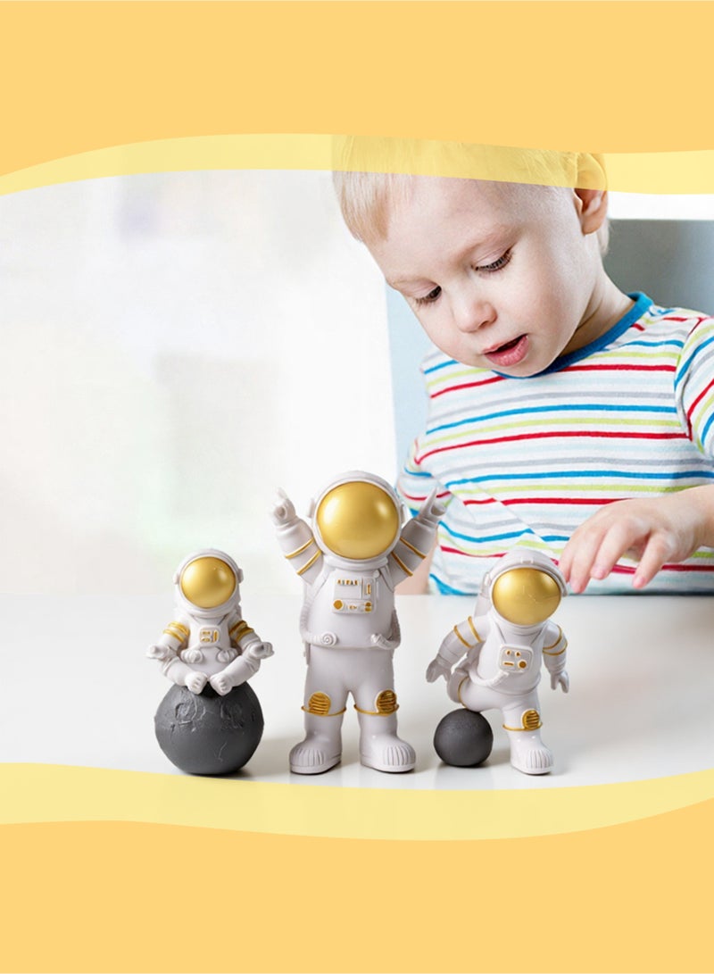 3Pcs Creative Astronaut Ornament Astronaut Model Living Room TV Cabinet Ornament Children's Room Decoration Birthday Gift - Image 3