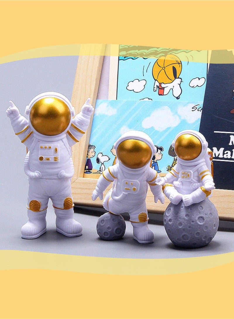 3Pcs Creative Astronaut Ornament Astronaut Model Living Room TV Cabinet Ornament Children's Room Decoration Birthday Gift - Image 2