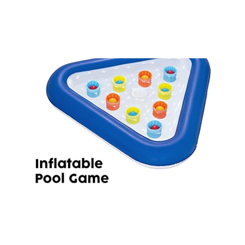 Barakah Inflatable Pool Ball Game, Inflatable Water Play, Family Swimming Pool Game, Water Pong Ball Game, Kids and Adults, Blue, 105 x 97 cm - Image 5