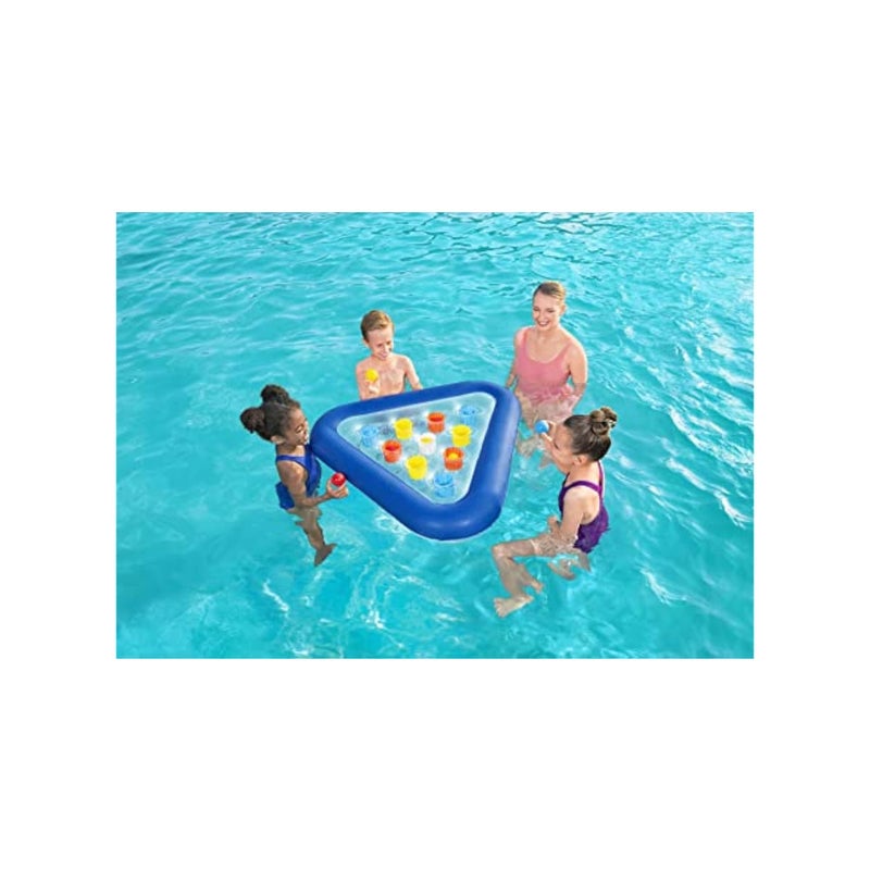 Barakah Inflatable Pool Ball Game, Inflatable Water Play, Family Swimming Pool Game, Water Pong Ball Game, Kids and Adults, Blue, 105 x 97 cm - Image 2