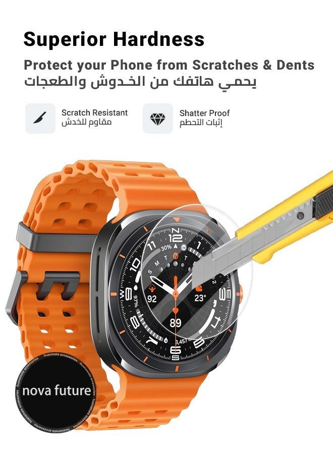 مستقبل نوفا واقي شاشة لساعة سامسونج جالكسي واتش ألترا 47 ملم - وضوح واضح، أمان مطلق، درع ضد اللطخات، جودة موثوقة، سهولة التركيب والإزالة - Image 3