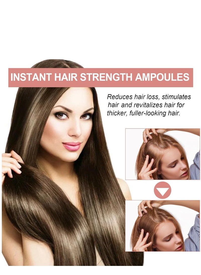 EELHOE Instant Hair Strengthen Ampoules, Hair Loss Ampoule, Hair Product Ampoule, Scalp Hair Ampoule, Hair Treatment Serum, Anti Frizzy Ampoule, Hair Lotion for Damage and Dry Hair 2ml*7pcs - Image 3