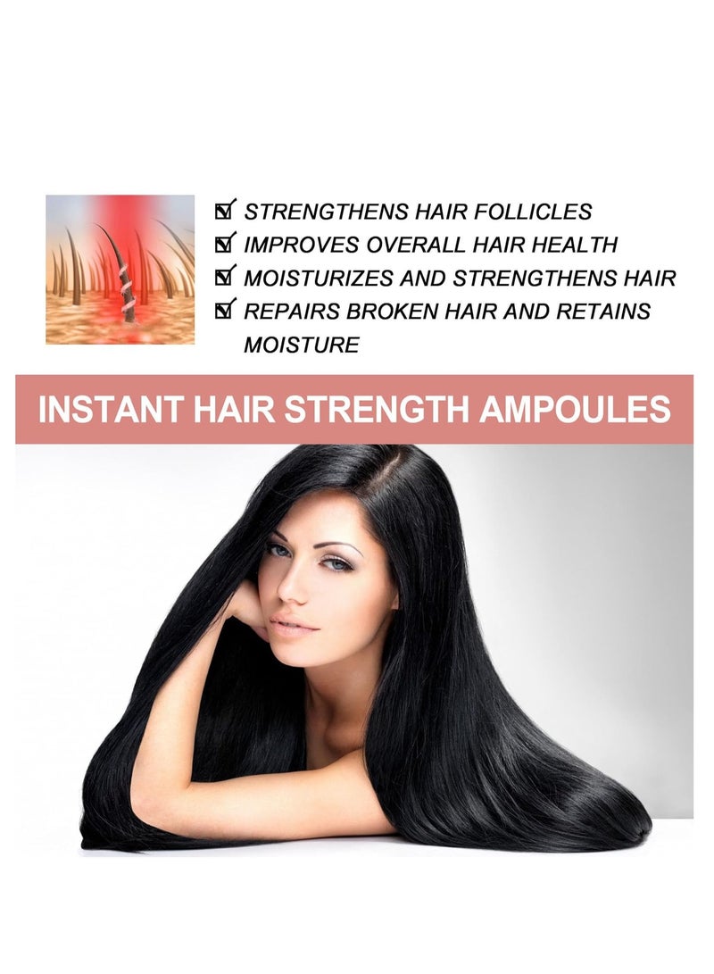 EELHOE Instant Hair Strengthen Ampoules, Hair Loss Ampoule, Hair Product Ampoule, Scalp Hair Ampoule, Hair Treatment Serum, Anti Frizzy Ampoule, Hair Lotion for Damage and Dry Hair 2ml*7pcs - Image 5