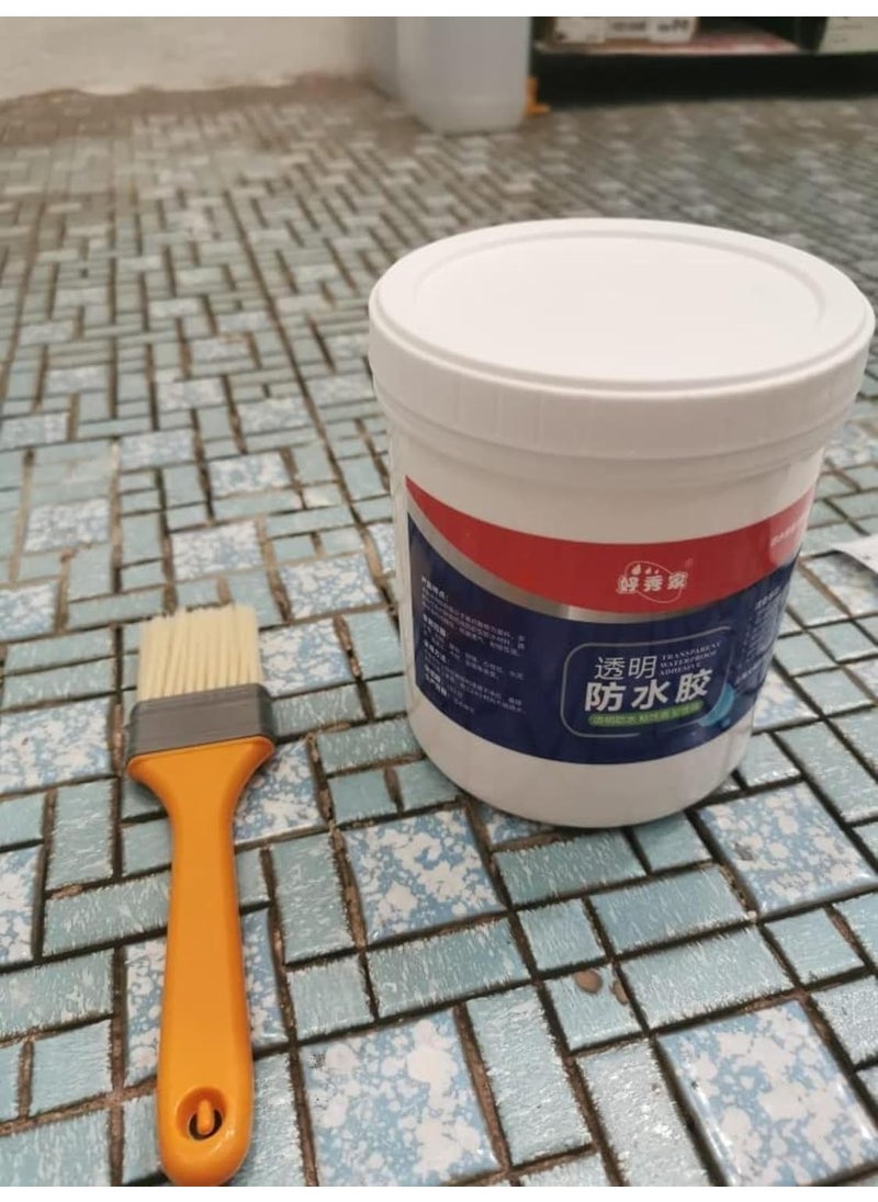 WOGG WOGG Transparent Waterproof Glue 300g with Brush Leakage Protection Outdoor Bathroom Wall Tile Window Roof AntiLeakage Agent Sealant Glue Roof Sealant Waterproof Gel Pack of 1  - Image 2